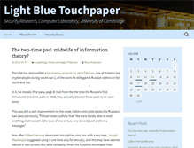 Tablet Screenshot of lightbluetouchpaper.org